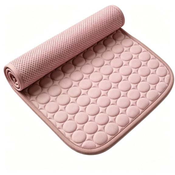 Pet Cooling Mat, Self-Cooling Ice Silk Pet Pad, Washable Foldable Portable Cooling Bed for Summer, Home, Crate, Car & Travel
