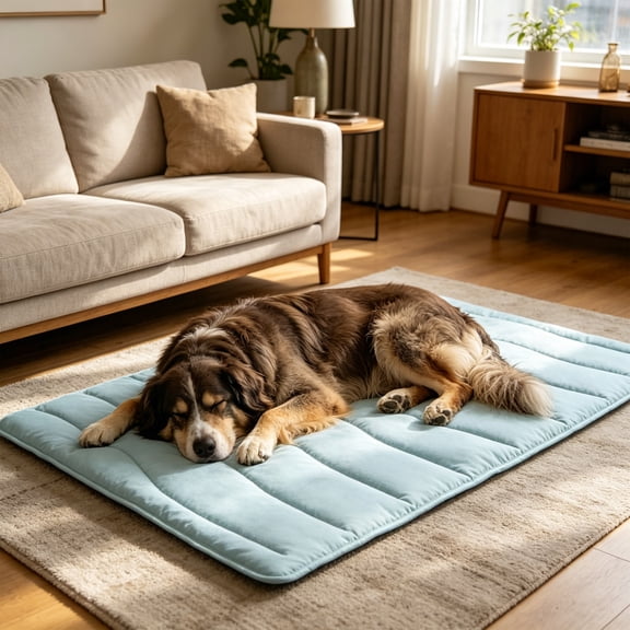 Pet Cooling Mat Summer Breathable Ice Silk Chill Pad for Dogs Cats Crate Floor Heat Prevention Washable Non Slip