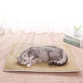 thumbnail image 1 of Pet Cooling Mat Summer Scratch Resistant Durable Pad for Dogs and Cats Breathable Woven Sleeping Mat for Pet Beds Crates and Floors Indoor Outdoor Heat Relief Khaki, 1 of 6