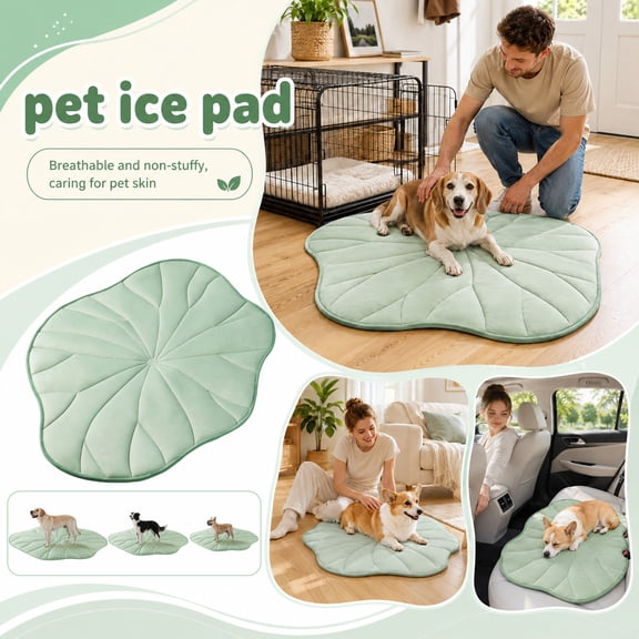 Pet Cooling Mat for Cats Dogs 60 X 40 Inch Green Pet Cooling Mat Thick Non Slip Ice Mat for Dogs Indoor Outdoor Summer Use 1 Pack