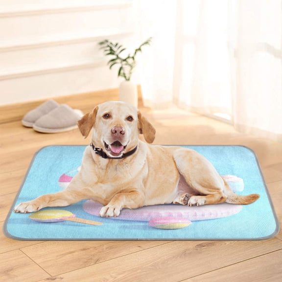 Pet Cooling Pad Foldable Self Cooling Mat Breathable Pet Cushion Sleep Pad for Dogs and Cats 3d Summer Elements S