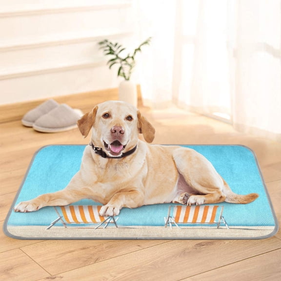 Pet Cooling Pad Foldable Self Cooling Mat Breathable Pet Cushion Sleep Pad for Dogs and Cats Beach Chairs S