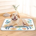 thumbnail image 1 of Pet Cooling Pad Foldable Self Cooling Mat Breathable Pet Cushion Sleep Pad for Dogs and Cats Blue and Green Crabs M, 1 of 9