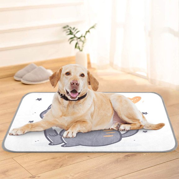 Pet Cooling Pad Foldable Self Cooling Mat Breathable Pet Cushion Sleep Pad for Dogs and Cats Cat Looking Up at The Sky M