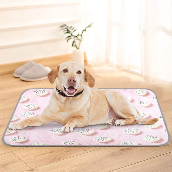 Pet Cooling Pad Foldable Self Cooling Mat Breathable Pet Cushion Sleep Pad for Dogs and Cats Cute Little Marshmallow M