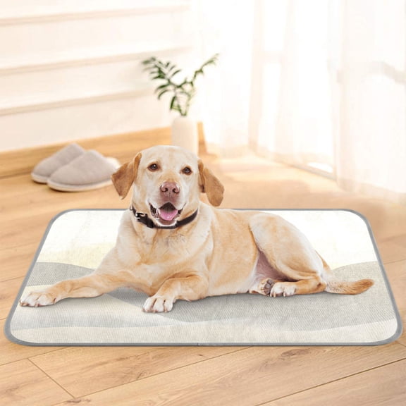 Pet Cooling Pad Foldable Self Cooling Mat Breathable Pet Cushion Sleep Pad for Dogs and Cats Light Gray Mountains S