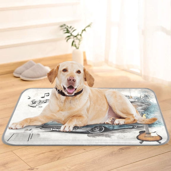 Pet Cooling Pad Foldable Self Cooling Mat Breathable Pet Cushion Sleep Pad for Dogs and Cats Rock Elements Mural M