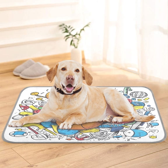 Pet Cooling Pad Foldable Self Cooling Mat Breathable Pet Cushion Sleep Pad for Dogs and Cats Sports Elements S