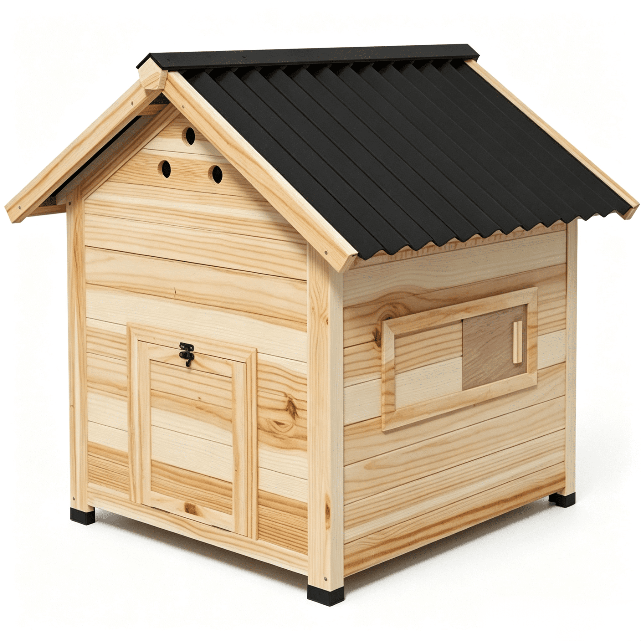Pet Coop, Wooden House with Openable Roof