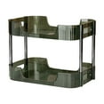 thumbnail image 1 of Pet Cosmetic Organizer 2 Tier Clear PET Cosmetic Organizer, Transparent Makeup Organizer for Bathroom Vanity, Desktop Skincare Display Stand with Detachable Trays Bathroom Vanity Organizer, 1 of 6