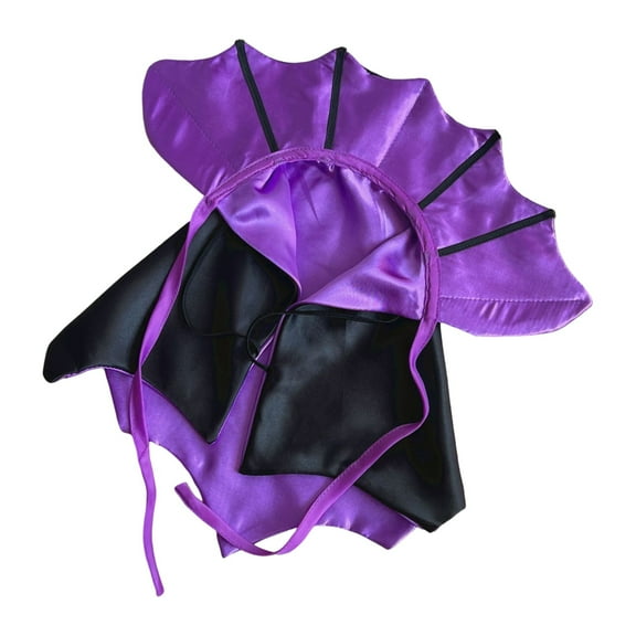 Pet Costume Hat for Dogs and Cats, Adjustable Dinosaur Dragon Headgear, Soft Comfortable Halloween Party Outfit, Red and Black Design, Fun Cosplay Accessories for Small to Medium Pets