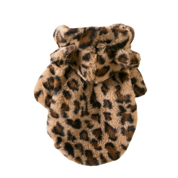Pet Costume Hat Funny Leopard Coat Party Cosplay Dress Cosplay Accessories Pet Cosplay Supplies Cute Leopard