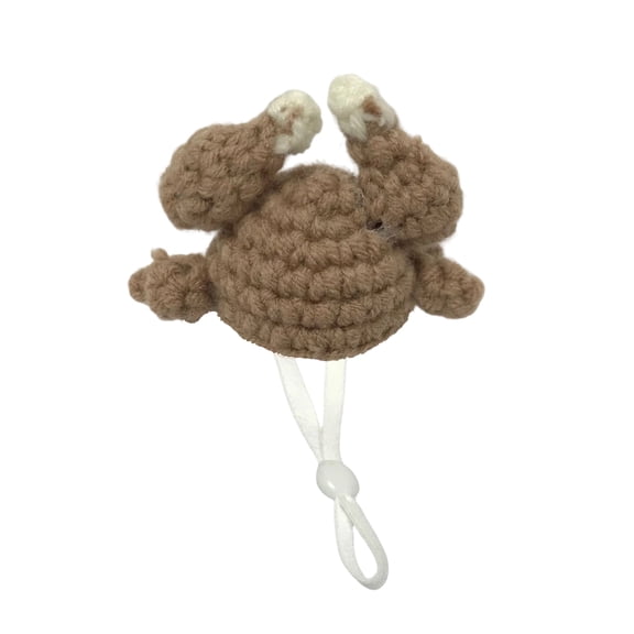 Pet Costume Hat Knitted Roasted Turkey Shaped 1 Size 1 Piece Adjustable Small Pet Halloween Party Decorative Accessory for Hamster Guinea Pig Mini Bunny Ferret Cosplay Photo Prop