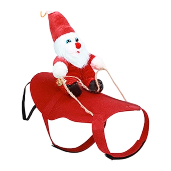 Kitten Riding Dog Pet for Small Medium Large Dogs Cats, Funny Santa Riding Outfit with ...