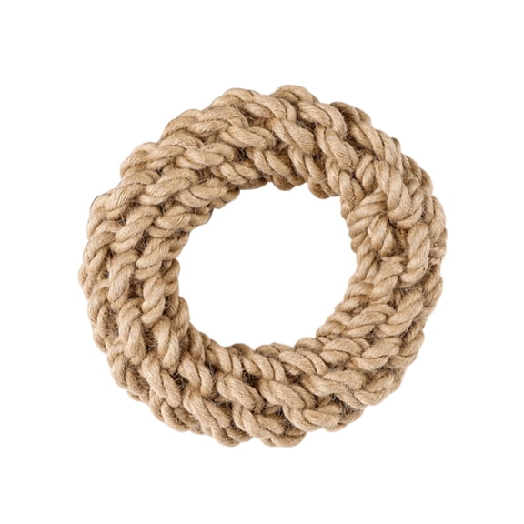 Pet Cotton Ring Dog Toy, Braided Rope Chew Ring for Medium and Large Dogs,Durable Interactive Training Toy