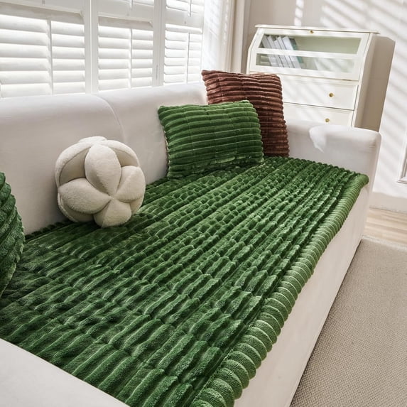 Pet Couch Cover Dogs Washable Non-Slip Couch Protector Pet Friendly Dog Mat for Couches and Sofas,Green 27.6"x 82.7"