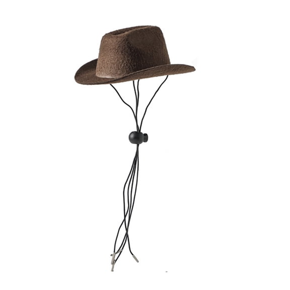 Pet Cowboy Hat, Adjustable, Western Style, for Dogs & Cats, Party Decoration, Non-Woven Fabric