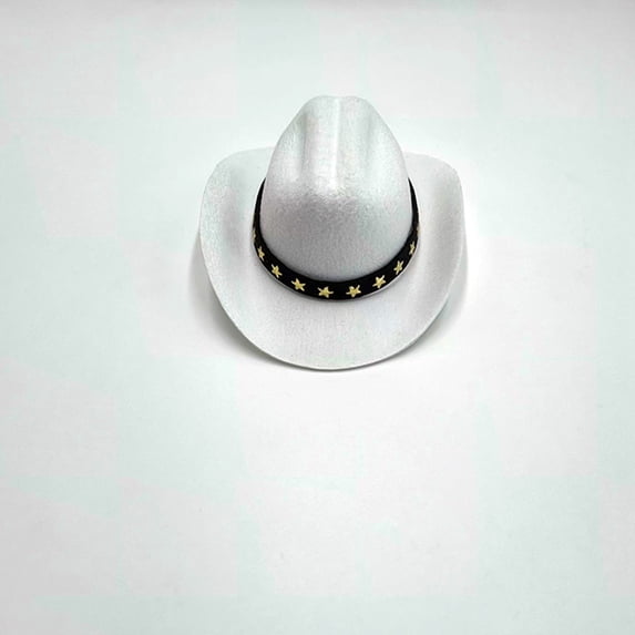 Pet Cowboy Hat for Cats and Small Dogs, Adjustable Felt Western Style Cap, Costume Accessory for Photo Prop and Party for Pets