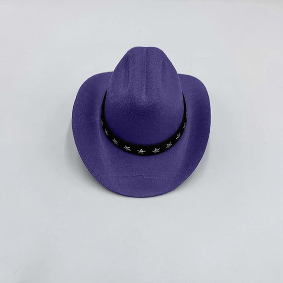 Pet Cowboy Hat for Cats and Small Dogs, Adjustable Felt Western Style Cap, Costume Accessory for Photo Prop and Party for Pets