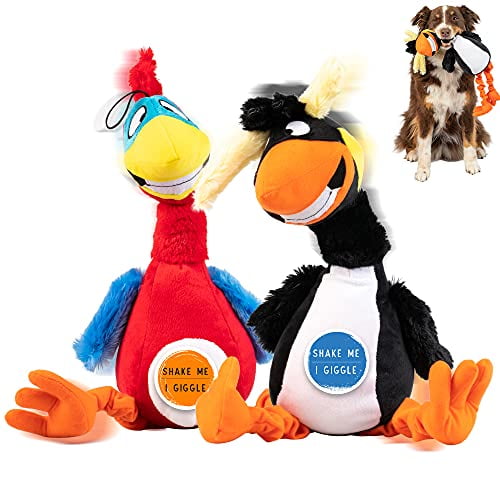 Pet Craft Supply Jiggle Giggle Funny Giggling Sound Wiggly Shaking Tug Fetch Soft Chew Plush Dog Toy