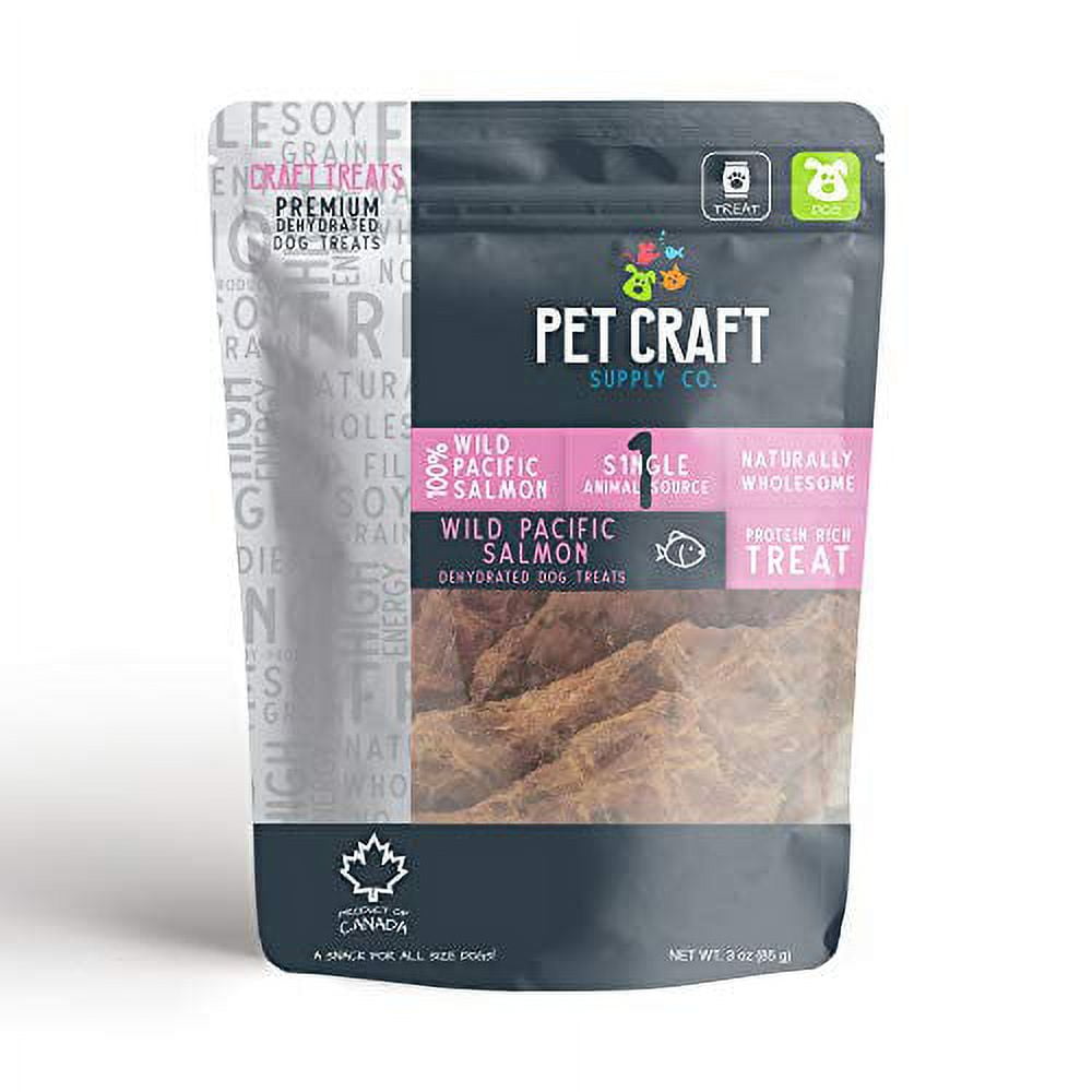 Pet Craft Supply Wild Caught Pure Dehydrated Pacific Salmon Packed with