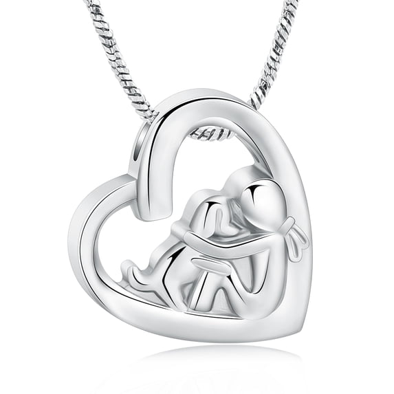 Pet Cremation Jewelry for Ashes Heart Urn Necklace for Ashes Dog Ashes Necklace for Dog Ashes Pet Cremation Keepsake Necklace Memorial Jewelry Gift for Women