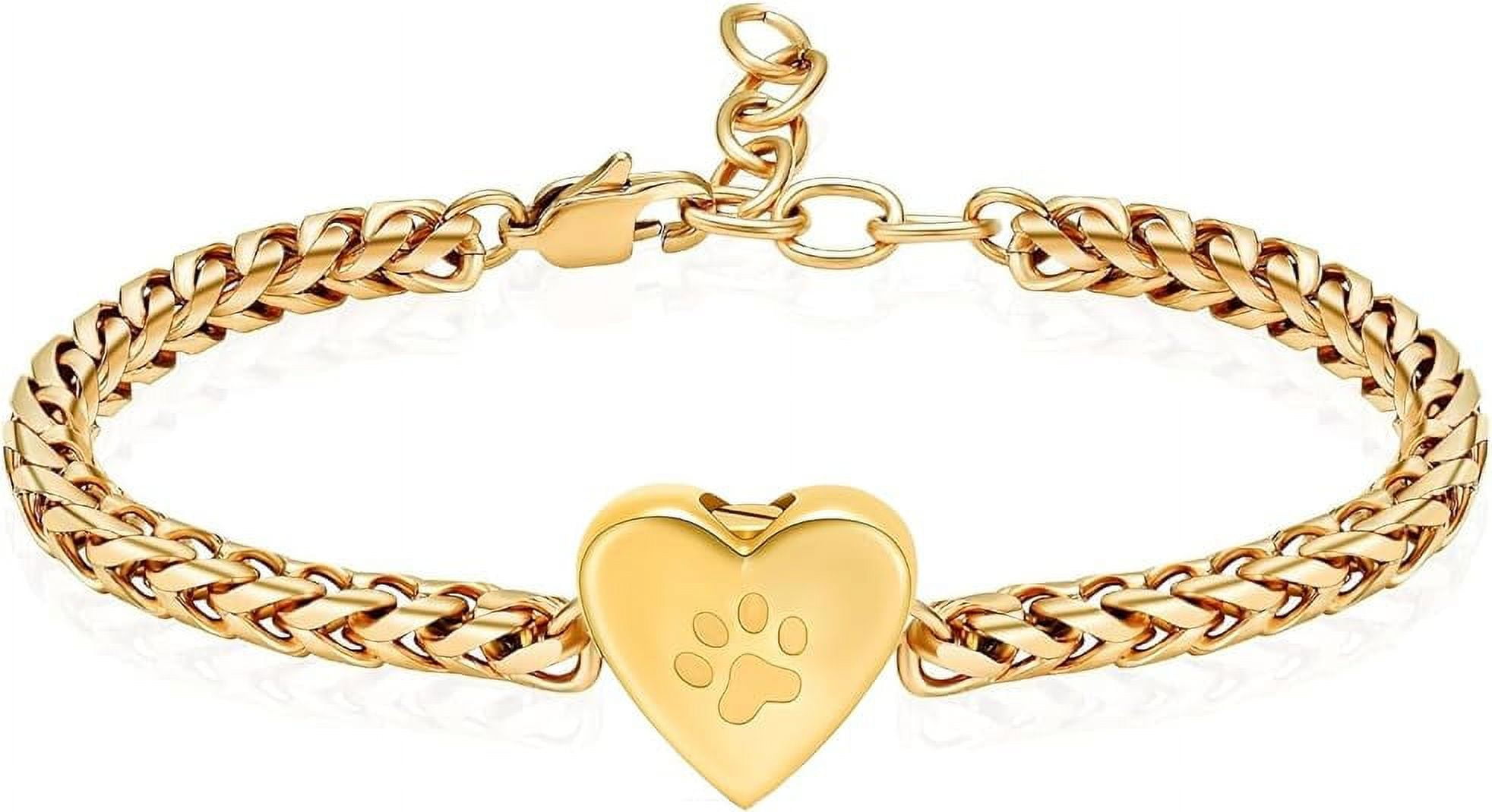 Heart Cremation Bracelet For Ashes – Stainless Steel Urn Bangle Memorial Keepsake Jewelry For Women & Men - View #8