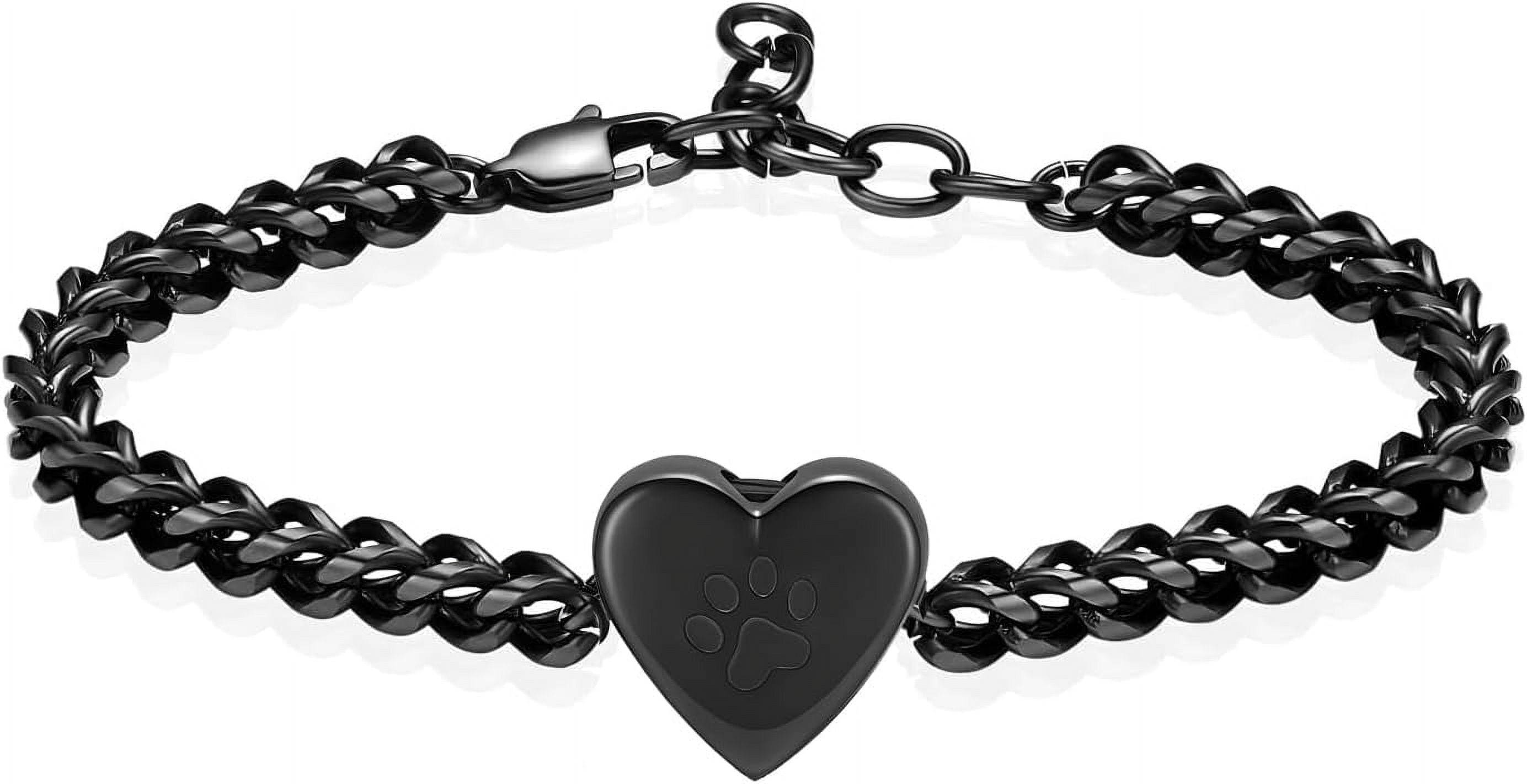 Pet Cremation Urn Bracelet for Ashes for Women Dog Cat Paw Urn Bangle ...