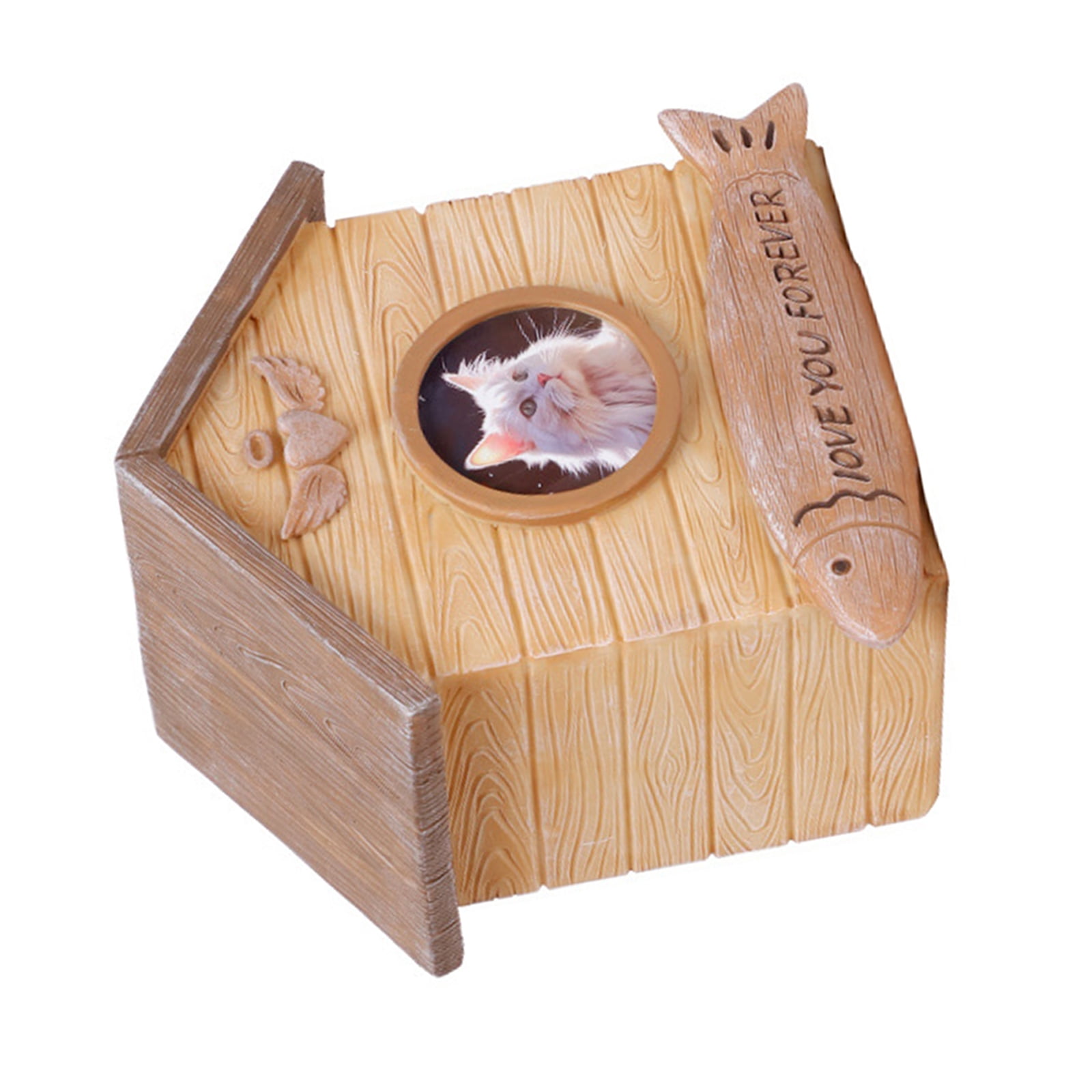 Pet Cremation Urn for Dogs Cats Ashes Pet Memorial Cinerary Casket with Memorial Words Pet Urns Box Keepsakes Ashes Box