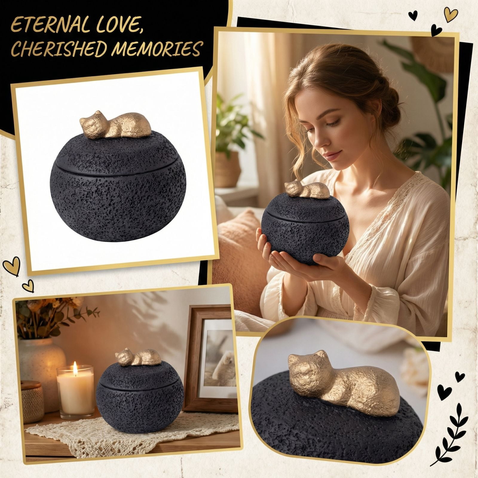 Pet Cremation Urns Ash Memorial Container Dog for Cat Perfect Gift