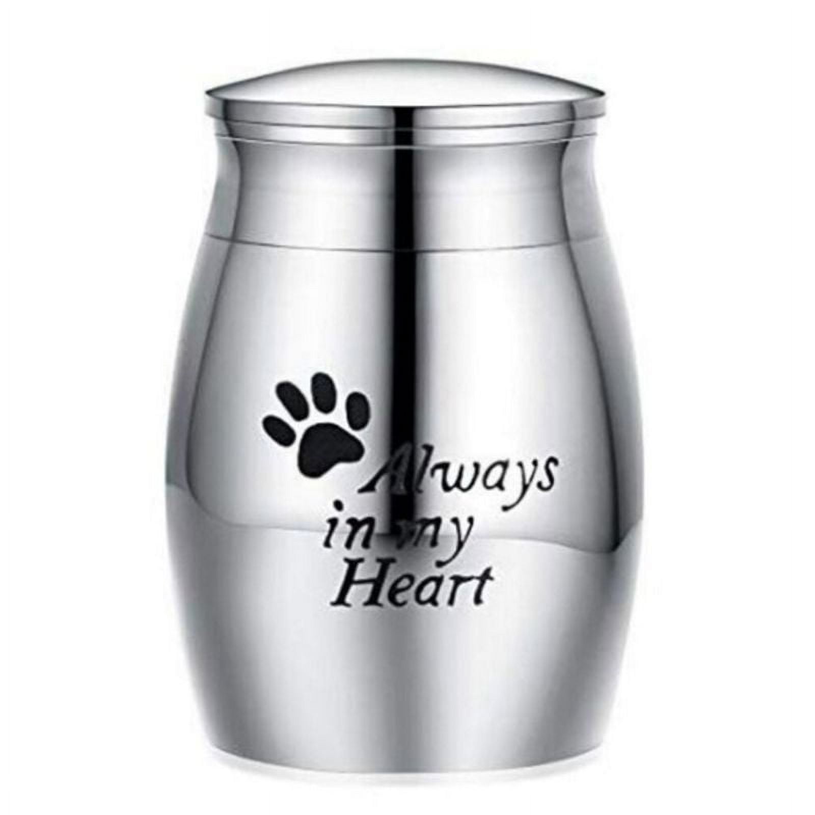 Pet Cremation Urns Stainless Steel Ash Memorial Container Dog for Cat