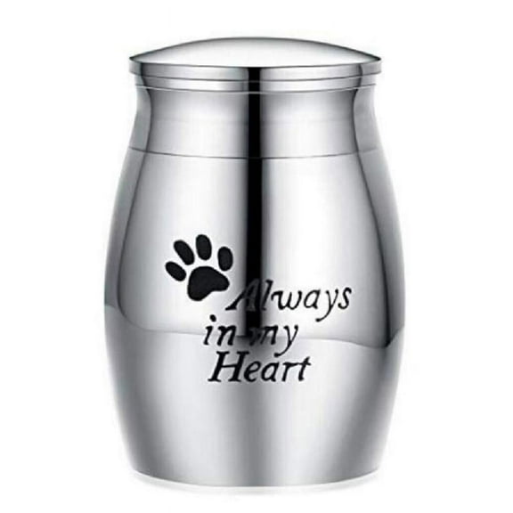 Pet Cremation Urns Stainless Steel Ash Memorial Container Dog for Cat Perfect Re
