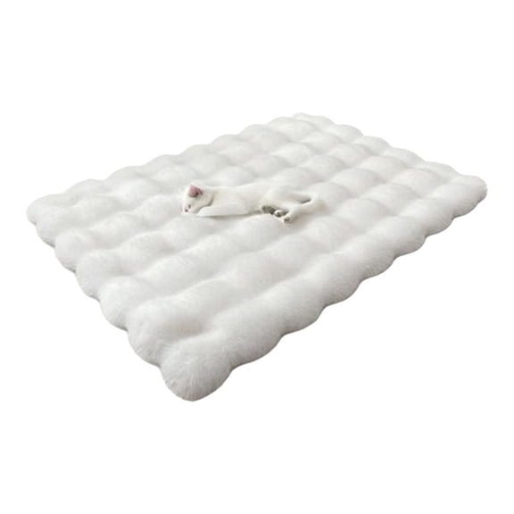 Pet Cushion Pad for Indoor Cats, Plush Pad Mat with Non-Slip Bottom, Winter Cat Mat Bed for Kittens, Small Dogs & Senior Pets