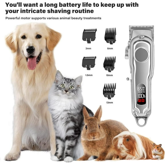 Pet Daily Kit Professional Pet Hair Clipper Kit Cordless, Rechargable