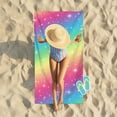 thumbnail image 1 of Oversized Beach Towel,Extra Large Pool Camping Swim Towels,27x59" Soft Blanket Cruise Must Haves Vacation Necessities Adult Gifts,Tie Dye Boho Beach Towel, 1 of 8