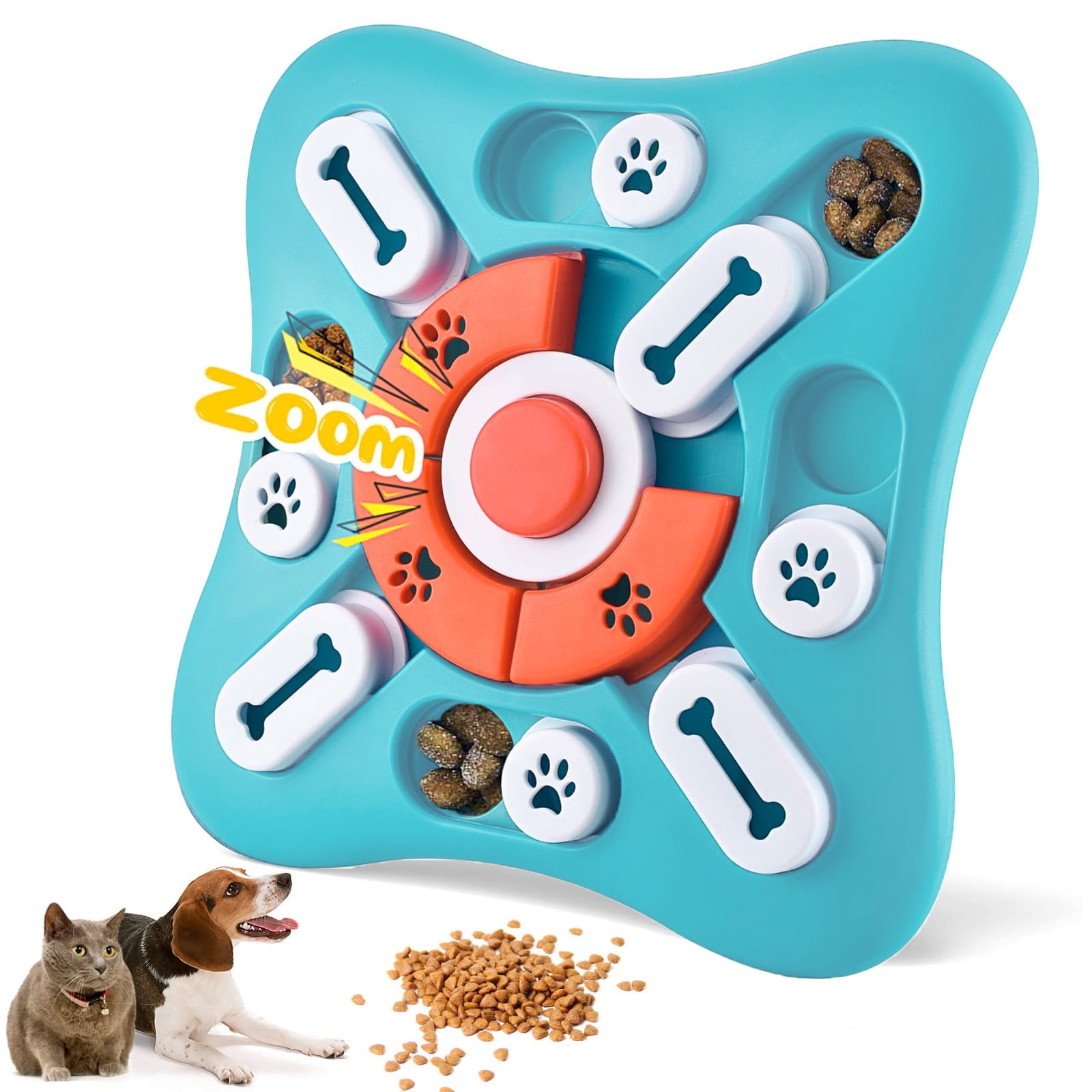 Pet Deluxe Dog Puzzle Toys, Treat Dispensing Dog Enrichment Toys for IQ
