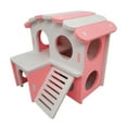 thumbnail image 1 of Pet Deluxe Dual-Layer Villa, PVC Double Decker Hamster House with Stair Pet Home Hideout Exercise Toys for Squirrels Gerbils Hamsters Golden Bears Small Animals, 1 of 8
