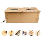 Pet Deluxe Large Chicken Brooder Box with Bulb Set and Thermometer - Brooder Box for Chicks Indoor Accommodates Up to 12 Chicks - Ideal for Chickens, Ducks, Quails, Hamsters, and Lizards