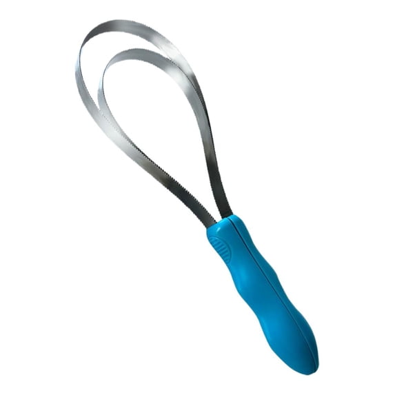 Pet Deshedding Loop Tool, Stainless Steel Undercoat Rake with Comfort Grip for Dogs and Cats, Removes Loose Fur