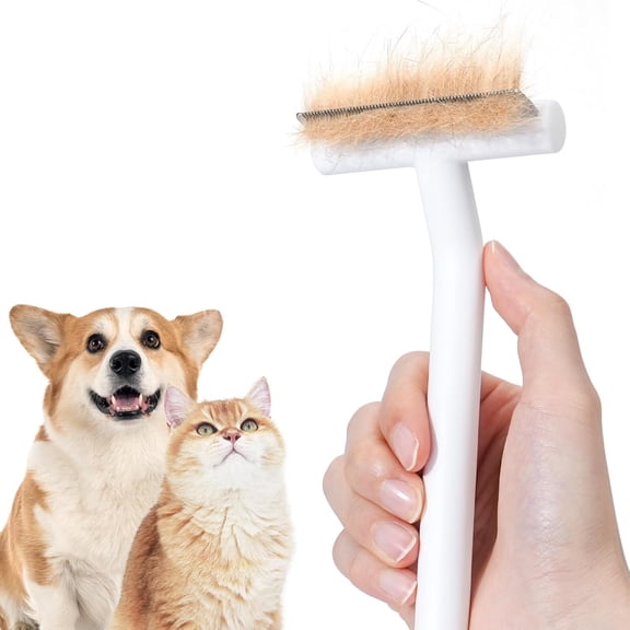 Deshedding Tools for Short Haired Cats & Dogs, Dematting Deshedding Brush Cats Shedding Tool,  Undercoat Brush, Gently and Effectively Remove Loose Hair, Highly Deshedder  Combs