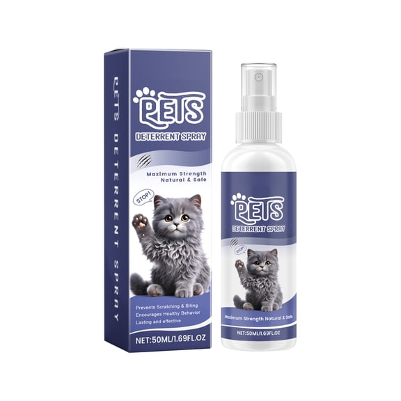 Pet Deterrent Spray for Cats and Dogs Natural, Safe, Maximum Strength Formula, 50ml, Protects Furniture and Home