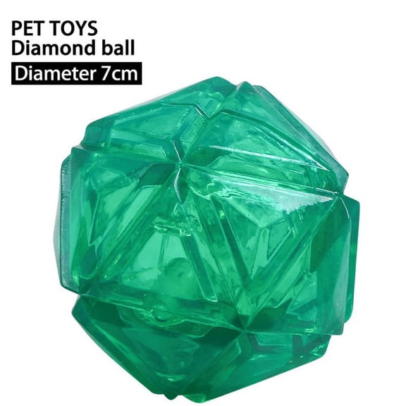Pet Diamond Elastic Floating Toy Ball Bite-Resistant Teeth Cleaner for Dogs