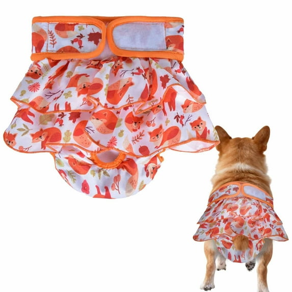 Pet Diaper, Reusable Female Dog Diaper, Washable Dog Menstrual Pants with Adjustable Belt, Dog Heat Period Underwear for Small Medium Large Dogs