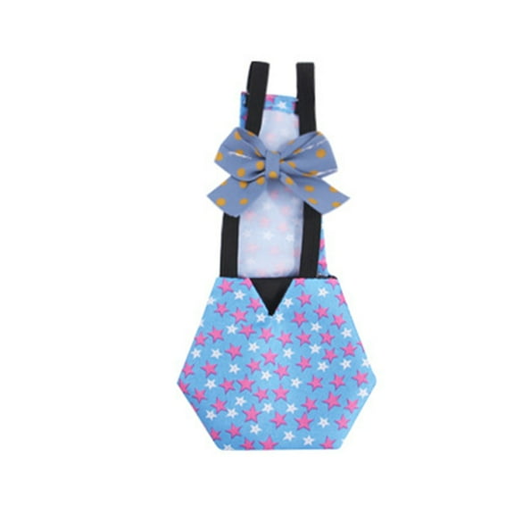 Pet Diapers For Ducks Geese Chickens And Other Birds, Chicken Print Pattern With Bow Design, Adjustable Elastic Band Inner Pocket Reusable Washable