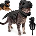 thumbnail image 1 of Pet Dinosaur Costume, Halloween Skeleton Dinosaur Dog Clothes, Funny Pet Outfit and Dog Apparel for Dress Up, Seasonal Parties, Costume Events and Holiday Photos,13.8in, 1 of 6