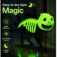 thumbnail image 1 of Pet Dinosaur Costume, Soft Plush T-Rex Skeleton Halloween Costume for Dogs Glow-in-the-Dark S, 1 of 7