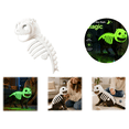 thumbnail image 1 of Pet Dinosaur Costume, Soft Plush T-Rex Skeleton Outfit for Dogs & Cats, Glow-in-the-Dark Green Option, Machine Washable Cosplay Clothes, Medium Large Pets M, 1 of 7