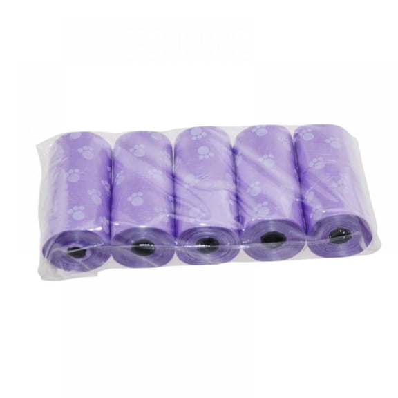 Pet Disposable Bag Pets Dog Poop Bags Great for All Waste Pet Printed Disposable Bag, Environment-Friendly Pet Cleaning Cat Waste Bag Dog Product Cat Supplies 5 Pcs/lot