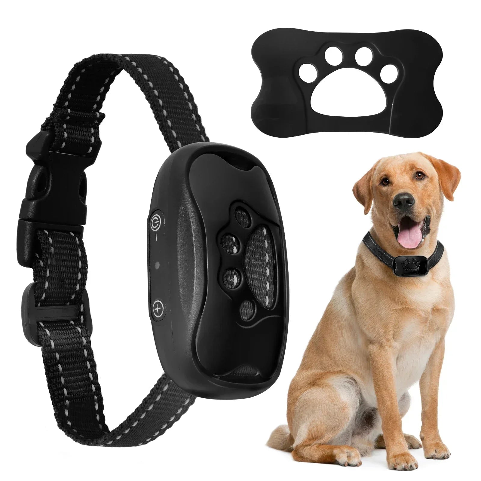 Pet Dog Anti Barking Device USB Rechargeable Dogs Training Collar