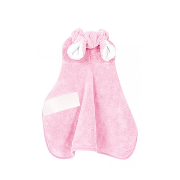Pet Dog Bathrobe, Quick-Dry Absorbent Microfiber Towel Wrap, Soft Snuggle Bathing Gown for Puppy After Shower Swimming Drying